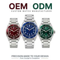 Montre de plongée automatique mécanique avec mouvement Miyota 9039, bracelet à 3 maillons, insert de lunette rotatif personnalisé OEM, étanche 200M