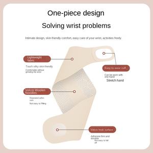 <span class=keywords><strong>Muñequera</strong></span> de Compresión Ajustable de Nailon Tejido, Soporte para Alivio del Dolor de Artritis, <span class=keywords><strong>Tendinitis</strong></span> y Túnel Carpiano - Product Image 4