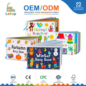 <span class=keywords><strong>Libro</strong></span> di Attività con Adesivi Montessori Letop, Giocattolo Educativo Prescolare, <span class=keywords><strong>Libro</strong></span> Illustrato per l'Educazione Precoce dei Bambini 21CM, Vendita all'Ingrosso con Logo Personalizzato - Product Image 1