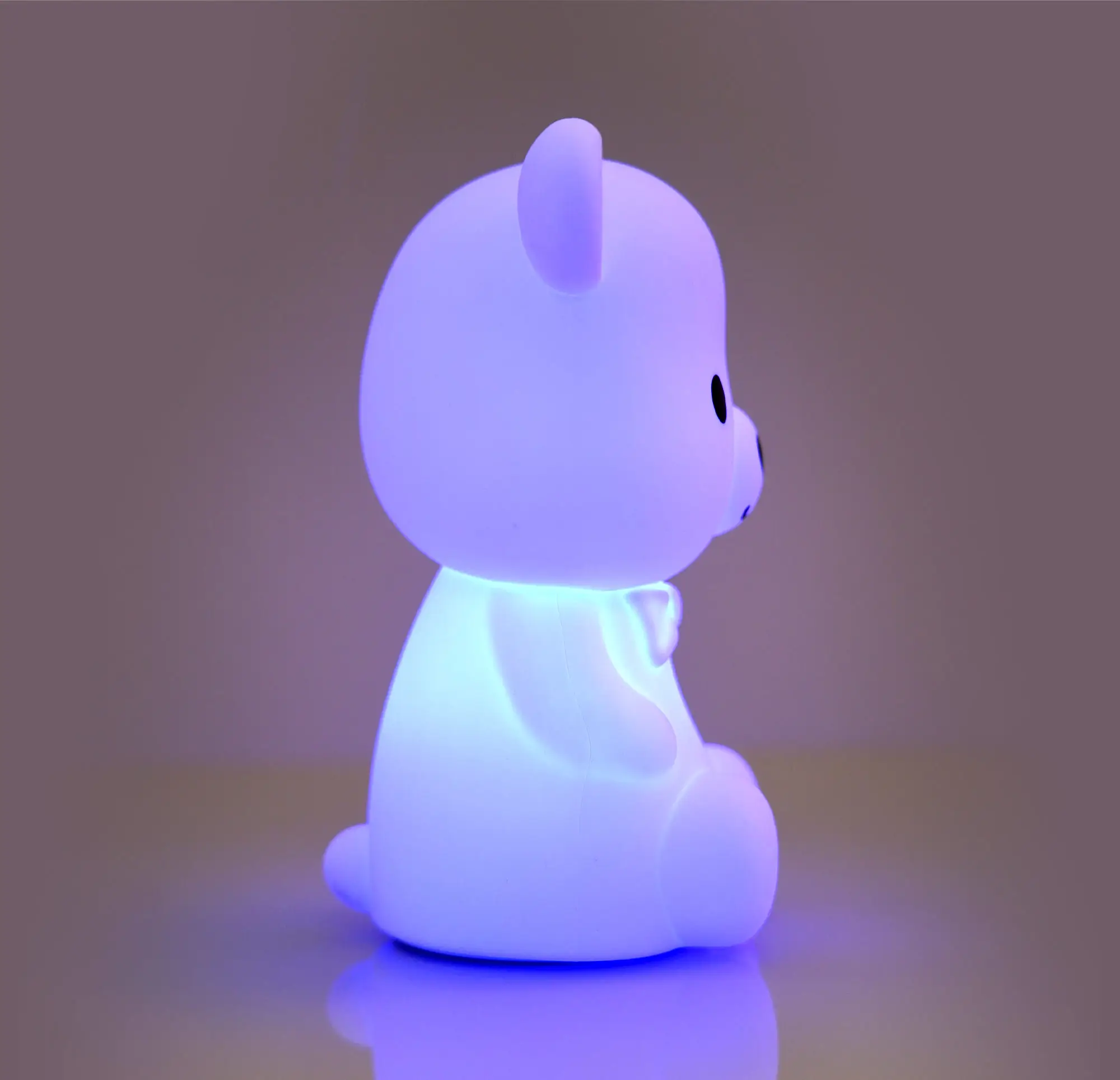 Veilleuse bé giường đèn 3D panda Silicone Led trẻ em ánh sáng ban đêm