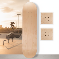 Planche de skateboard vierge en érable canadien 8.0, moulée par gravité, portable, vente en gros directe usine, personnalisable, faible MOQ