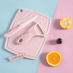 Tablero <span class=keywords><strong>de</strong></span> utensilios para niños, juego <span class=keywords><strong>de</strong></span> tres piezas <span class=keywords><strong>de</strong></span> alta calidad, decoración <span class=keywords><strong>de</strong></span> fruta afilada, cocina, cuchillo <span class=keywords><strong>rosa</strong></span> - Product Image 1