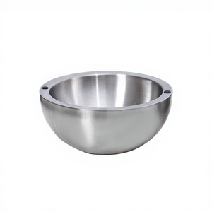 Frozen Ice Insulated Luxury Stainless Steel Double Walled Salad Bowl <b>Platter</b> 8 Inch Diameter Eco-Friendly Durable Hot/Cold - Product Image 3