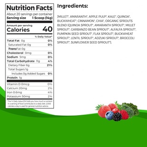 Probióticos Greens Personalizados en Polvo para la Salud Digestiva, Refuerzo Inmunológico, Suplemento de Probióticos en Polvo Greens - Product Image 3