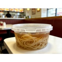Bol en plastique PP transparent fiable de 500 ml, grande capacité, pour la maison, les plats à emporter, les soupes, les nouilles, Sun Sing B262