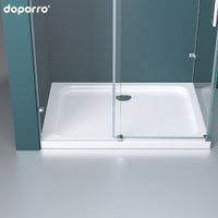 Cabine de douche en verre trempé simple, cabine de douche avec charnière