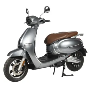 Retro 2000w electric scooter electric moped motorcycle with eec certificate for register on road