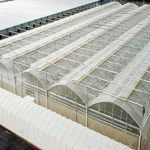 Large Continuous Planting <b>Space</b>,Uniform <b>Light</b> Transmission,Modular Assembly Design Commercial Multi Span Plastic Film Greenhouse - Product Image 1