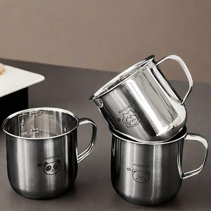 Vasos <span class=keywords><strong>de</strong></span> <span class=keywords><strong>Leche</strong></span> Modernos para Niños, <span class=keywords><strong>de</strong></span> Acero Inoxidable 304 <span class=keywords><strong>de</strong></span> Grado Alimenticio, Gruesos, Dobles, para Bebidas Calientes, para Jardín <span class=keywords><strong>de</strong></span> Infancia, Hogar y Fiestas - Product Image 1