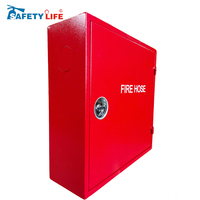 Armoire à enrouleur de tuyau d'incendie en acier doux à porte simple, pour 3kg, 5kg, 6kg, 8kg, accessoire d'équipement de lutte contre l'incendie