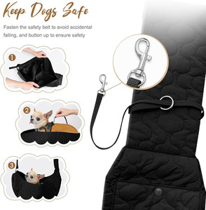 Free sample New Arrival Solid Pet Carrier Black Oxford Fiber <b>Sling</b> <b>Dog</b> Travel Bag with Zipper Closure Sustainable S M L Sizes - Product Image 2