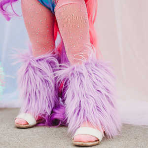 Penutup Kaki Bulu Anak Musim Dingin Terbaru, Penghangat Kaki Berbulu untuk Anak Perempuan - Product Image 3