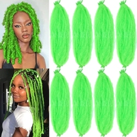 Cheveux Afro Twist Kinky pour tresses au crochet, 18 pouces, doux, pré-séparés, pour tresses Marley Twist