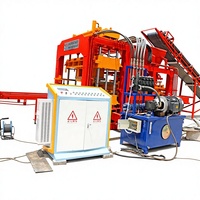 Machine à Briques Creuses Qt12-15, Équipement de Fabrication de Briques Solides, Blocs de Ciment, Ligne de Production Entièrement Automatique Hydraulique PLC pour Usine