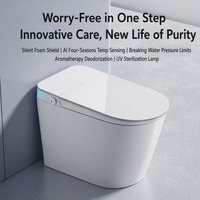 Nouvel arrivage : WC intelligent monobloc de luxe avec bidet intégré, chasse d'eau automatique, bidet électrique intelligent, WC intelligent pour projets