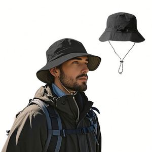 Foldable Bucket Hat Quick-drying Breathable Outdoor Waterproof Windproof <b>6</b> Color Bucket Hat for <b>Men</b> - Product Image 1