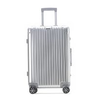 Valise de voyage en alliage d'aluminium de luxe, durable, antivol, multi-tailles, OEM ODM, bagage à main unisexe