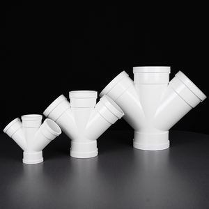 Connecteurs <span class=keywords><strong>PVC</strong></span> à quatre voies <span class=keywords><strong>PVC</strong></span> <span class=keywords><strong>45</strong></span> degrés WYE latéral <span class=keywords><strong>Te</strong></span> - Product Image 2