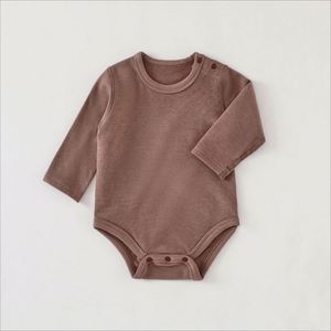 Combinaisons pour bébé à boutons-pression personnalisées d'un côté, vêtements 100% coton, blanc uni, tricot à manches courtes, body pour bébé garçon et fille, OEM ODM - Product Image 1