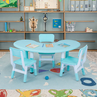 Table moderne en forme de lune pour l'éducation précoce Table de classe élévatrice en plastique pour enfants École maternelle Étude Ajustable Maternelle