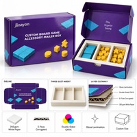 Boîte d'expédition personnalisée pour accessoires de jeu de société, en carton rigide brillant avec insert pour l'expédition de jeux de cartes
