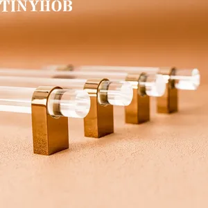 Acrylic + <strong>Rose</strong> <strong>Gold</strong> Solid Brass <strong>Knob</strong> for Furniture Handles and <strong>Knobs</strong> Kitchen Doors Cabinet <strong>Drawer</strong> in Funiture Pulls - Product Image 5
