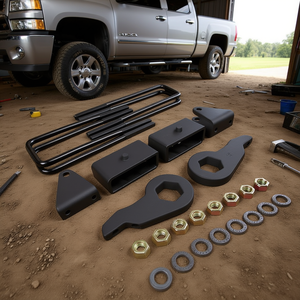 Kit de rehausse D0100HAMJBU 3 avant 2 arrière pour Chevrolet Silverado GMC 2500HD 3500HD 8 roues, pièces de camion - Product Image 2