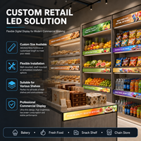 Écran d'affichage LED P1.875 P2 GOB pour étagères avec télécommande USB pour les magasins de détail, les supermarchés, les métros, les ascenseurs, OEM
