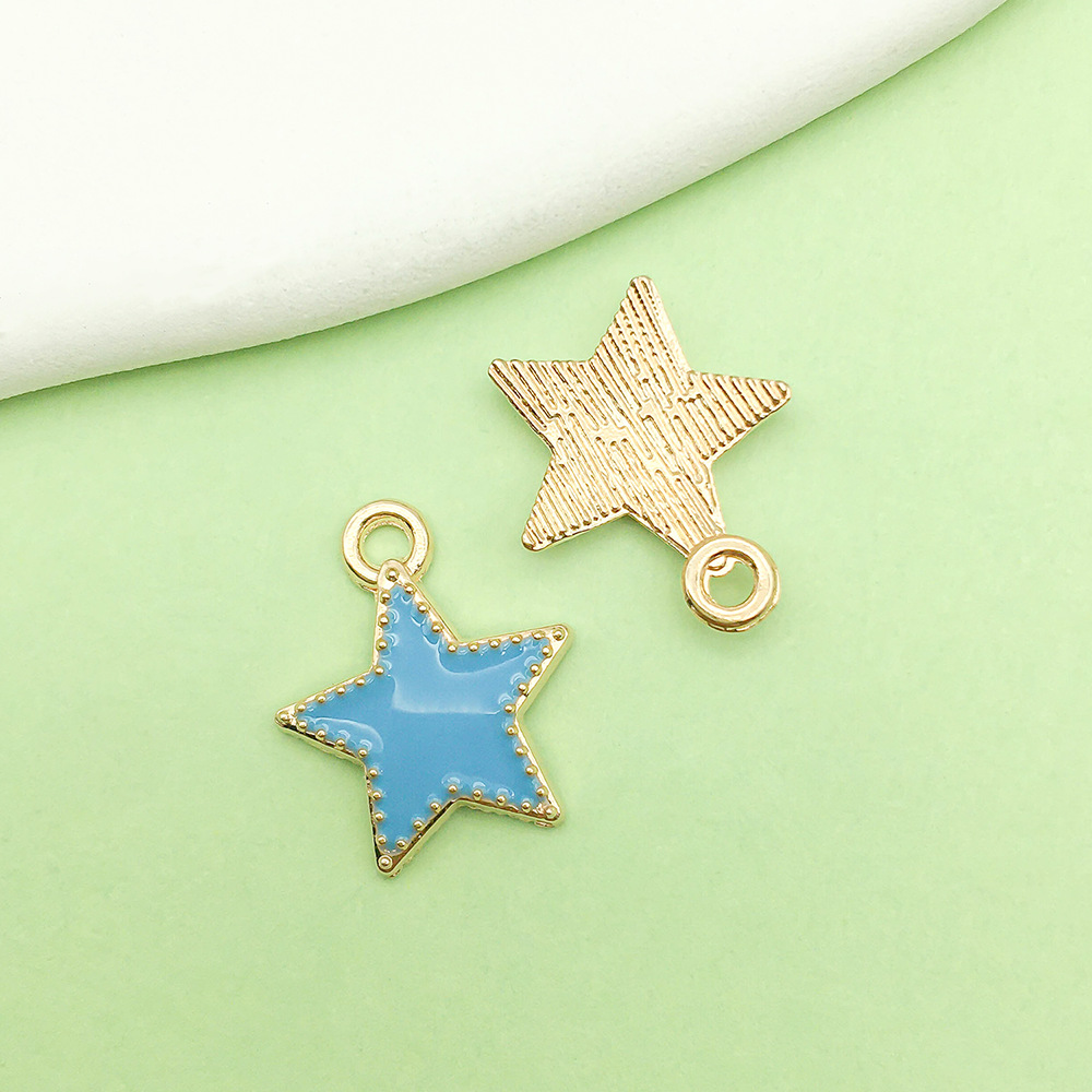 Una estrella azul de cinco puntas de Lake Dipper, 13*15 mm, 0,5 g, 13550