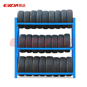 Nhà Máy Giá Di Chuyển Pallet Lốp Kệ Cho Kho 5 Hai Lớp Thép Gấp Kệ Với Di Chuyển Lốp - Product Image 2