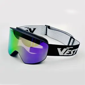 Lunettes de ski personnalisées OTG Lunettes de ski avec lentille UV400 Anti buée Snowboard Lunettes de ski pour homme femme