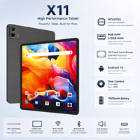 Tablette Android 15 ultra-fine 10,1 pouces, 8+512 Go de stockage massif, écran HD Incell, batterie longue durée 7000 mAh pour le jeu et la vidéo