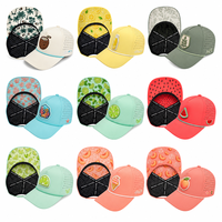 Casquettes de baseball personnalisées pour hommes à visière plate avec logo en PVC découpé au laser, perforées, pour le golf, imperméables et résistantes à l'eau