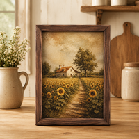 Cadre photo Art Déco en bois clair fait main, mobile, en bois massif, lignes épurées, pour table ou mur, décoration intérieure