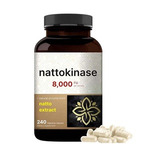 Integratore Enzimatico Naturale di Nattokinase 8000 FU, Supporta la Circolazione e la Salute Cardiovascolare, Capsule Vegetariane di Nattokinase - Product Image 1