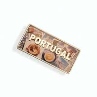 Réfléchissant bonne vente commande personnalisée en aluminium signe imprimé en relief règle Logo métal signe forme rectangulaire étain signe