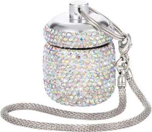 Keychain Diamond Small Pill Organizer Medication <b>Lock</b> <b>Box</b> for Purse Jewelry Ring Holder Custom Logo - Product Image 1