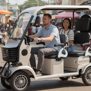 Holladay 60V Electric Minibus 4seats Electric Bike High Speed Large Loading Capacity Electric Passenger Quadricycle Vehicle - Product Image 1