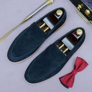 Chaussures Homme Brook Décontractées Habillées Britanniques à Enfiler, Semelles Épaisses Brillantes, Finition Artisanale Peinte à la Main, Collection Automne - Product Image 1