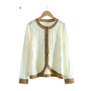 Cardigan Personalizzato all'Ingrosso con Bottoni, Abbigliamento Femminile alla Moda, Cardigan <span class=keywords><strong>Lunghi</strong></span> Lavorati a <span class=keywords><strong>Maglia</strong></span> - Product Image 1