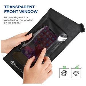 Bolso de hombro de TPU con cremallera, hermético e impermeable, para viajes en bicicleta bajo la lluvia, para mantener los teléfonos, las carteras y los bancos de energía secos - Product Image 3