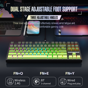 K88 Gamer Bàn Phím Đầy Đủ Key E-Thể Thao Bàn Phím Cơ Khí Cho Máy Tính & Máy Tính Xách Tay Pbt Chất Liệu Hot Swappable Chơi Game - Product Image 3