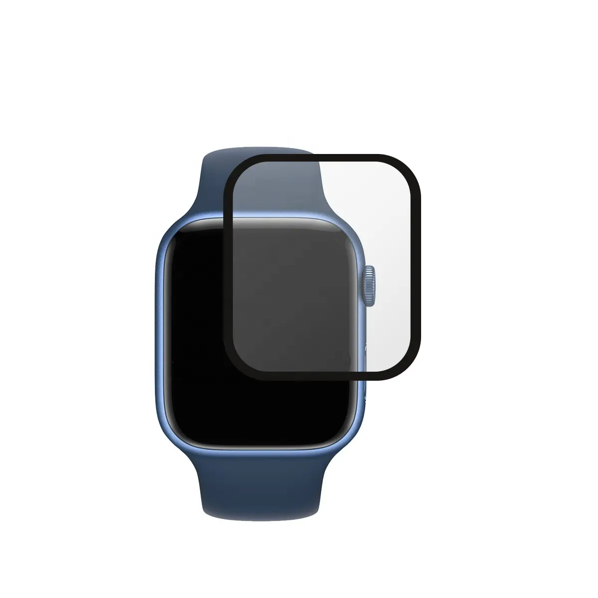Fabrika doğrudan satış yüksek kaliteli saat camı koruyucu film, akıllı saat saat camı apple watch için 7