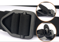 Ceinture tactique extérieure à boucle à dégagement rapide, 3,8 cm de large, en nylon, pour hommes