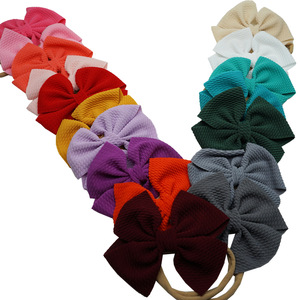 Serre-têtes pour enfants européens et américains, en polyester, mignons, couleur bonbon, design tendance, élastiques, pour bébés, vente en gros - Product Image 2