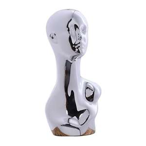 电镀金银模型头镜模具帽子模型道具塑料仿真假头假发支架模型头套显示器 - Product Image 6