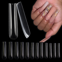 360 pièces/boîte – Faux ongles cercueil extra longs XXXL, couverture complète en ABS, forme ballerine carrée 3XL – Vente en gros