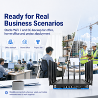 Router WiFi 7 5G Kustom 19000Mbps Terlaris Dengan Akses Jaringan Fiber Broadband dan Seluler untuk Proyek