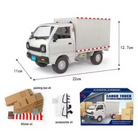 LK Toys - Camión de Juguete a Control Remoto 2.4G 1:16 con Luz, Modelo Fundido a Presión, Contenedor de Transporte Extraíble, Vehículo RC