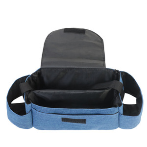 Sac de rangement pour poussette bleu-gris, grand format, pour voyage, avec porte-bouteilles et porte-gobelets - Product Image 5